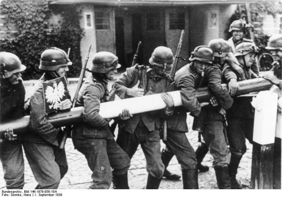 Polen, Schlagbaum, deutsche Soldaten